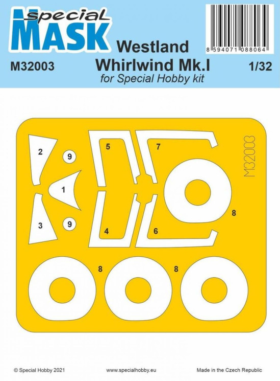M32003 Маски Westland Whirlwind Mk.I  1/32