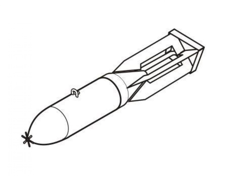 5042 Imperial Japanese Naval Bombs 50kg (4шт.)
