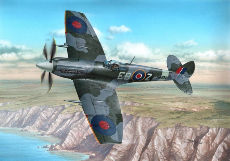 100-SH48107 Supermarine Spitfire Mk.XII 1/48