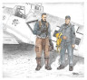 F72369 Bf 109E ас А. Галланд і механік 1/72