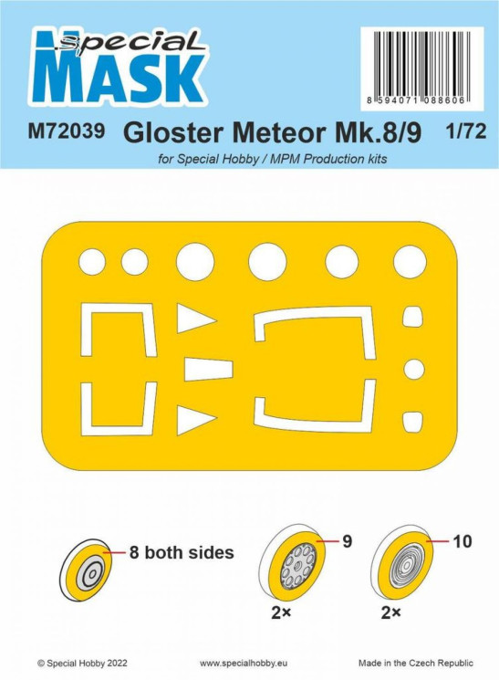 M72039 Маски Gloster Meteor Mk.8/9  1/72