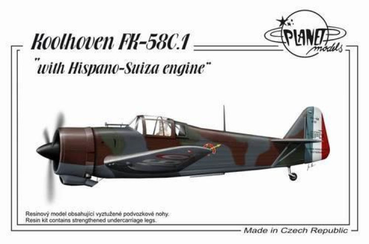 PLT179 Koolhoven FK 58 З двигуном Suiza Engine