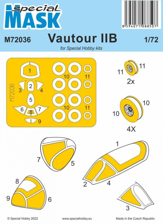 M72036 Маски Vautour IIB  1/72