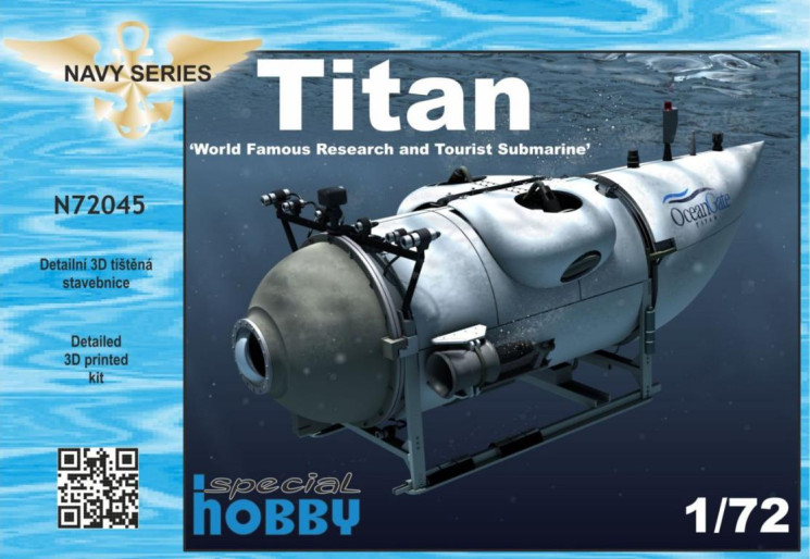 N72045 Titan Всесвітньо відомий дослідницький та туристичний підводний човен 1/72