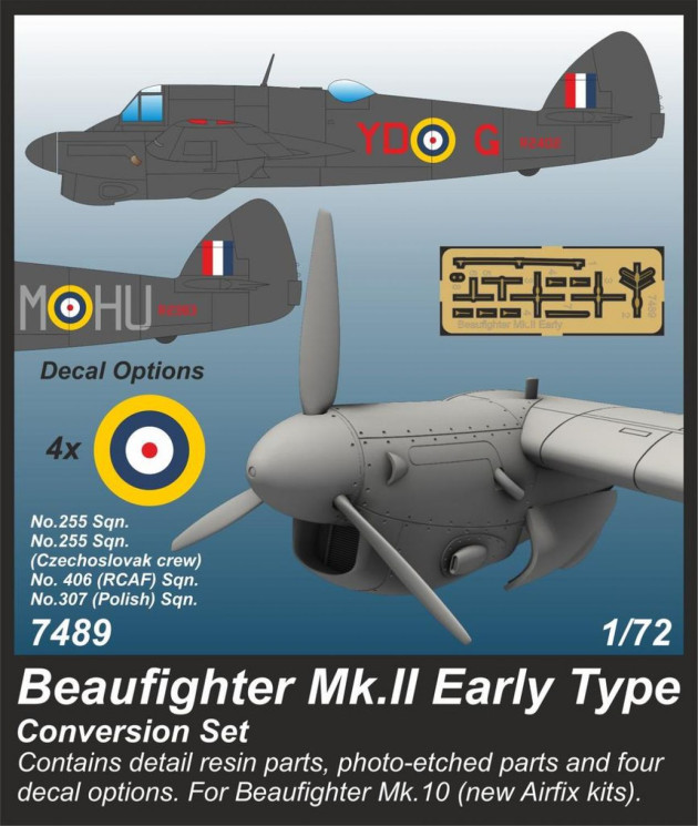 7489 Beaufighter Mk.II конверсійний набір для раннього типу 1/72