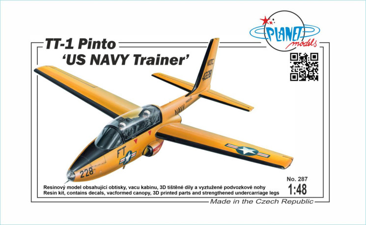 PLT287 TT-1 Pinto «Тренувальний літак ВМС США» 1/48