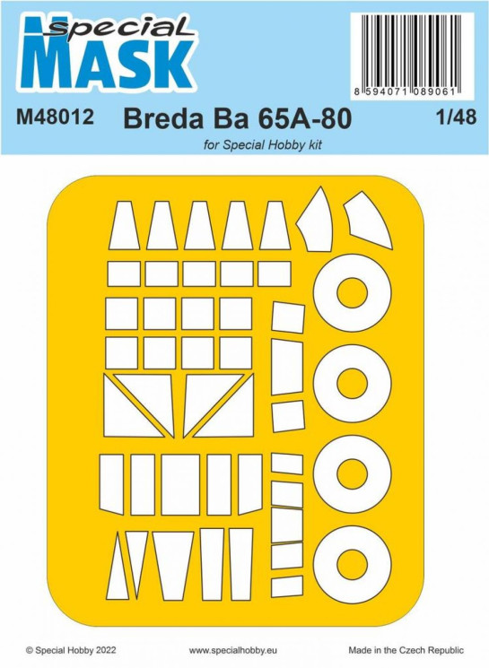 100-M48012 Breda Ba 65 MASK 1/48