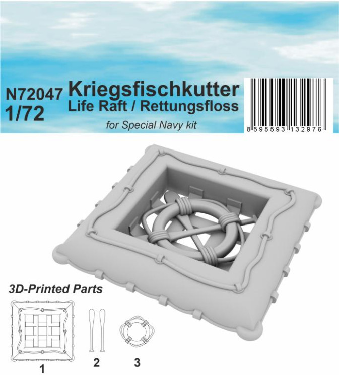 N72047 Kriegsfischkutter Рятувальний пліт / Rettungsfloss 1/72