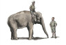 129-F48345 WWII RAF Mechanic in India+Elephant with Mahout (2 fig. + elephant) 1/48