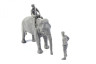 129-F48345 WWII RAF Mechanic in India+Elephant with Mahout (2 fig. + elephant) 1/48